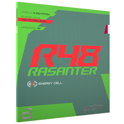 Andro RASANTER R48 Table Tennis Rubber (Black, Red, Green)