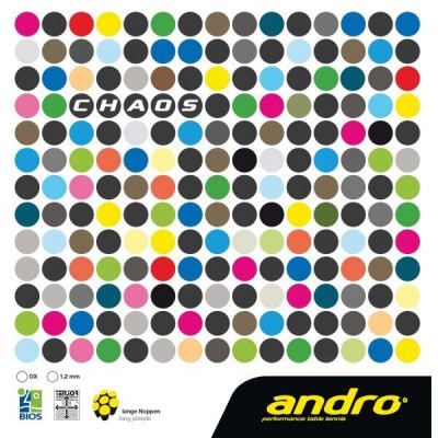 Andro CHAOS Long Pimples Table Tennis Rubber