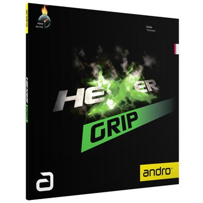 Andro HEXER GRIP Table Tennis Rubber (Black, Red, Green)