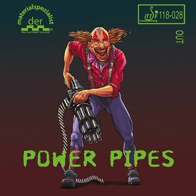 Der-materialspezialist Power-Pipes Half-Long Pimples Table Tennis Rubber