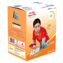 Double Fish V40+ 1 Star Table Tennis Ball 100pcs (1 Box = 100 Balls) (White/ Orange)