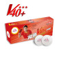 Double Fish V40+ 3 Star Table Tennis Ball 10pcs (1 Box = 10 Balls White/ Orange)