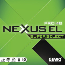 GEWO Nexxus EL Pro 48 SuperSelect Table Tennis Rubber (Black, Green)