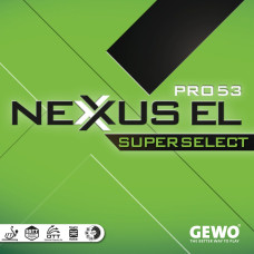GEWO Nexxus EL Pro 53 SuperSelect Table Tennis Rubber (Black, Green)