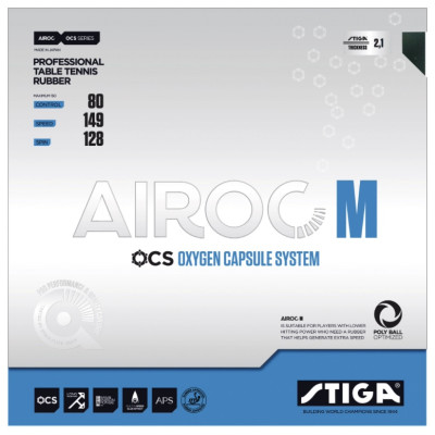 STIGA AIROC M Table Tennis Rubber