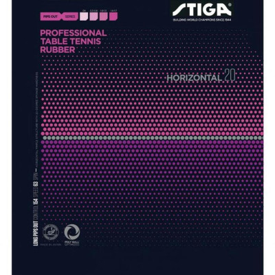 STIGA Horizontal 20 Long Pimples Table Tennis Rubber