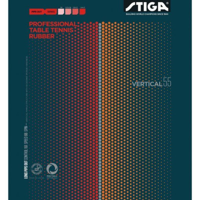 STIGA Vertical 55 Long Pimples Table Tennis Rubber