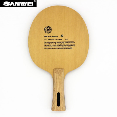 Sanwei HC-3S Table Tennis Blade (5 ply + 2 x 3K Carbon)