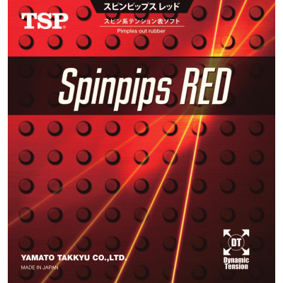 TSP Spinpips Red Short Pimples Table Tennis Rubber
